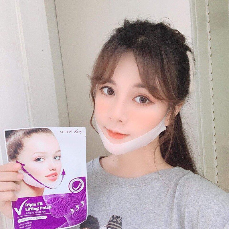 MẶT NẠ NÂNG CƠ, ĐỊNH HÌNH V-LINE SECRET KEY TRIPLE FIT LIFTING PATCH CHÍNH HÃNG - 8758