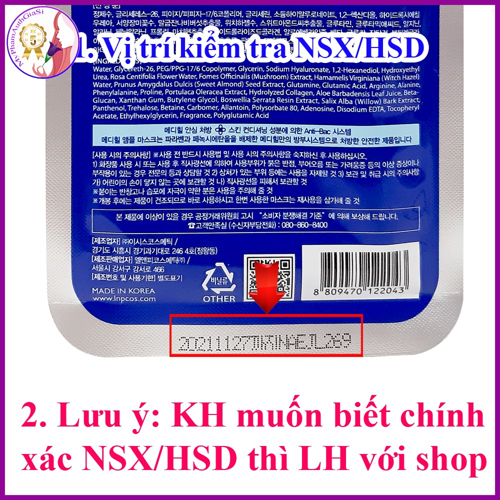 Mặt nạ Mediheal NMF dưỡng ẩm và se khít lỗ chân lông 27ml Hàn Quốc