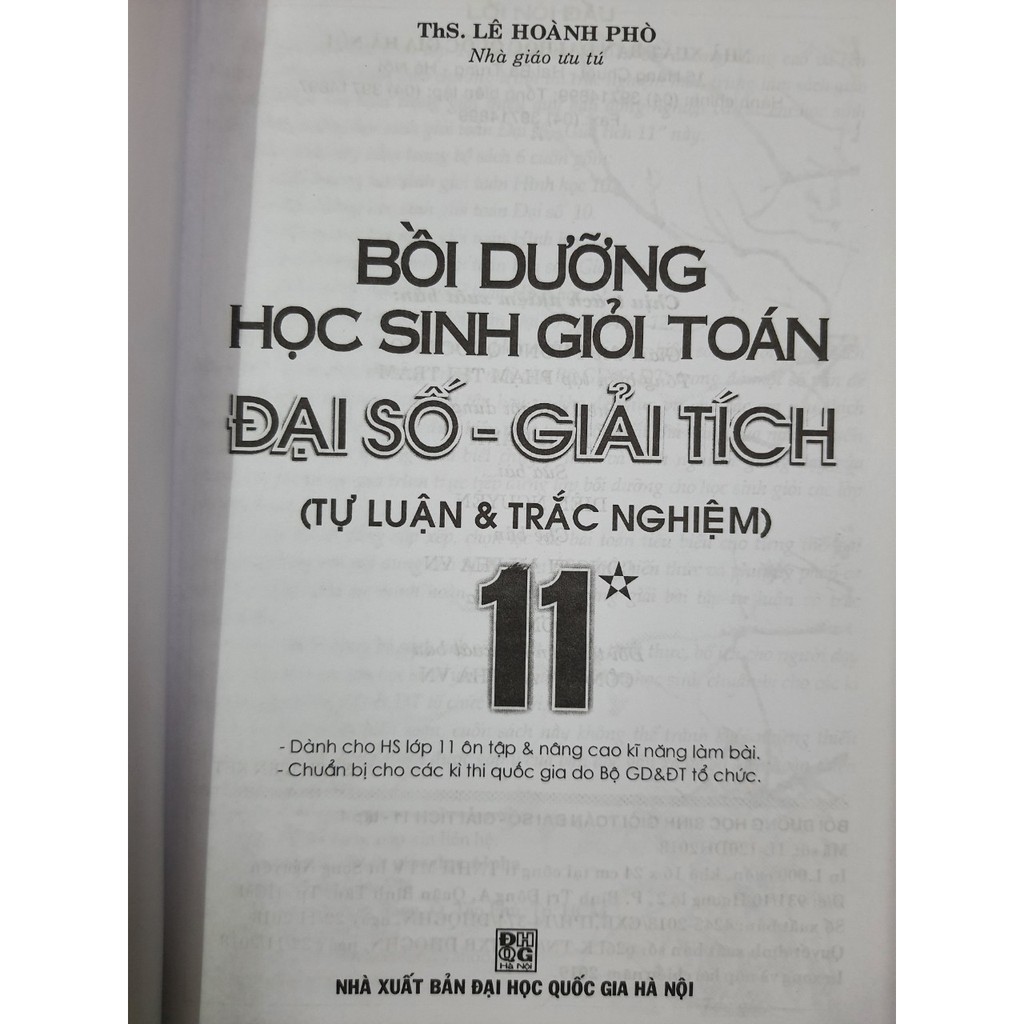 Sách - Bồi dưỡng học sinh giỏi Toán Đại số - Giải tích 11 tập 1