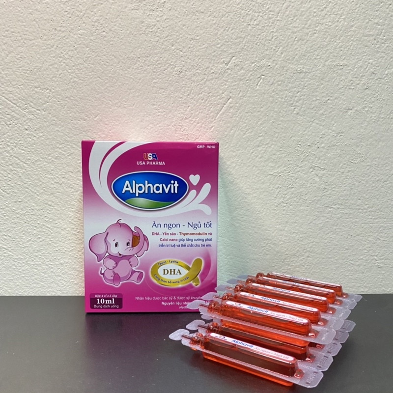 Siro cho bé ALPHAVIT bổ sung DHA và các vitamin thiết yếu cho trẻ - Hộp 20 ống