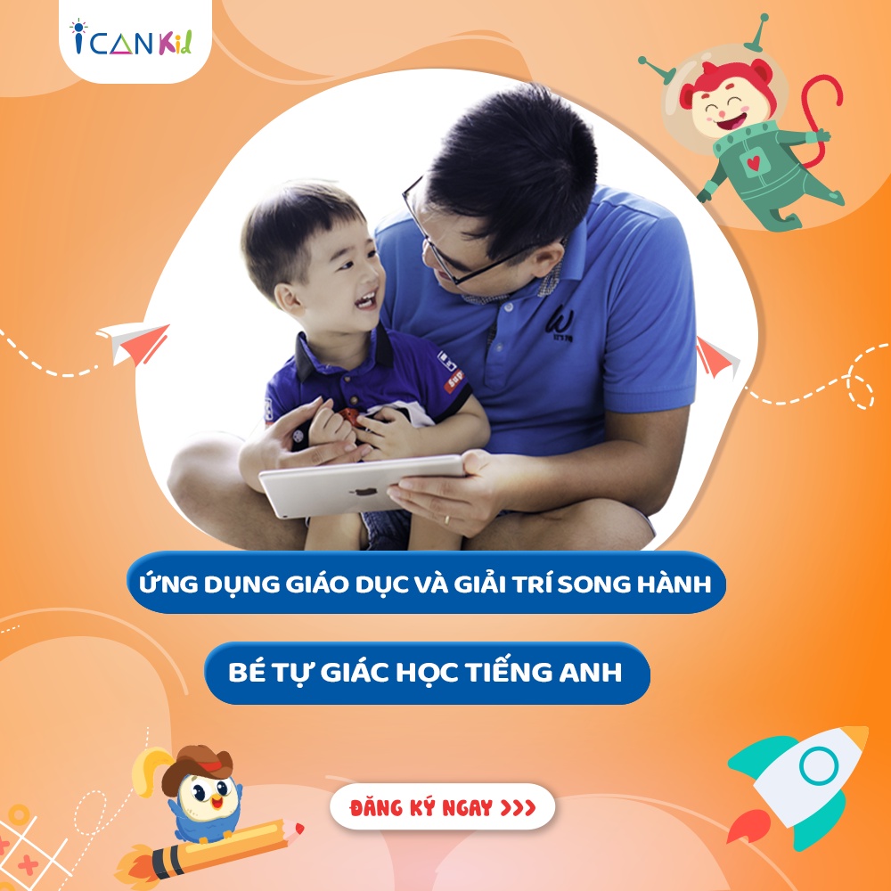 Toàn Quốc  1 mã học tiếng Anh tại phần mềm ICANKID sáng lập bởi Galaxy Education