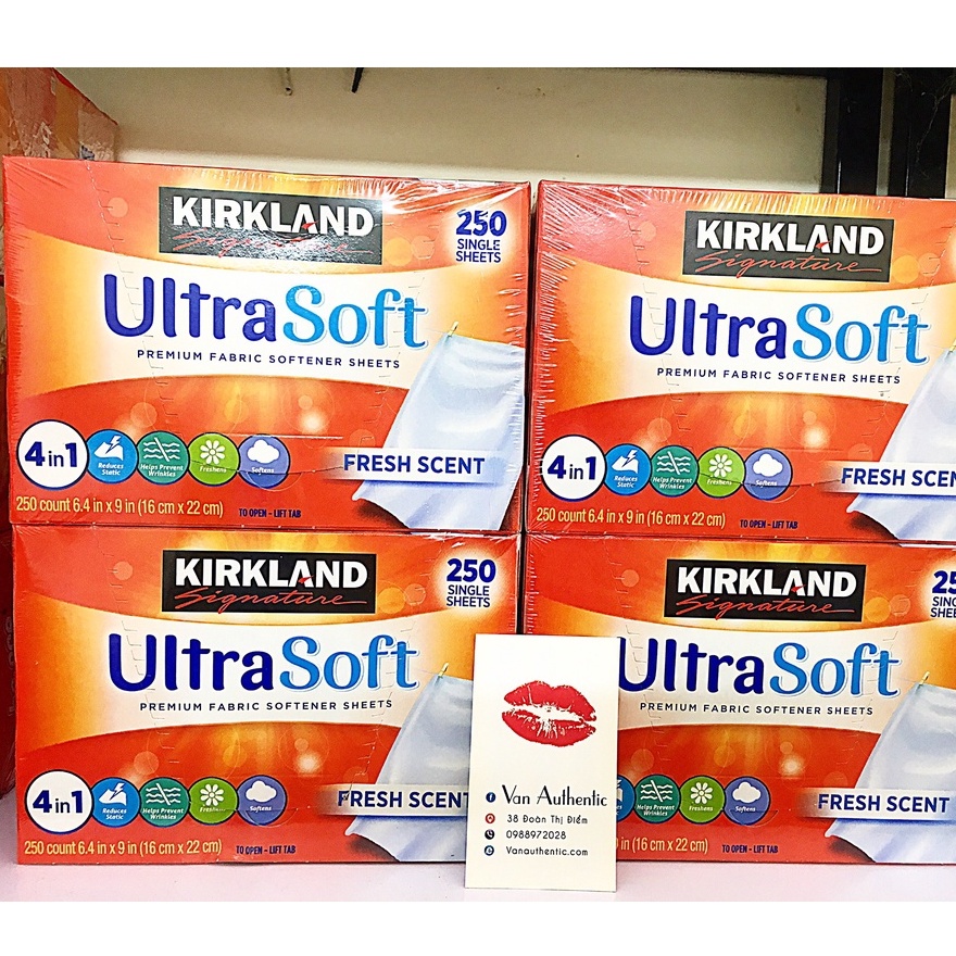 Giấy thơm kirkland ultra soft 250 tờ mỹ mẫu mới