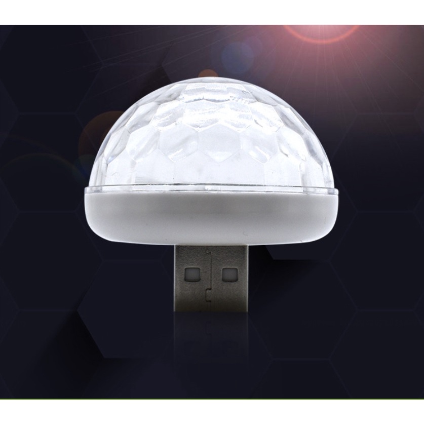 Đèn Led Vũ Trường Usb Mini Đủ Màu Ảo Diệu Siêu Đẹp Nhỏ Gọn Chớp Tắt Theo Nhạc