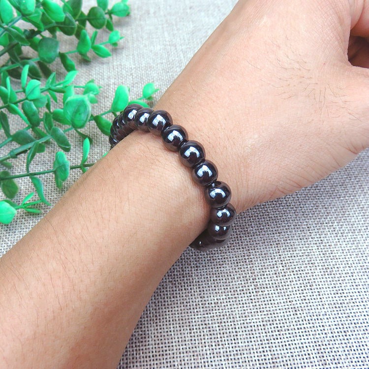 Chuỗi Vòng Tay Hạt Bi Kim Loại Nam Châm 8mm