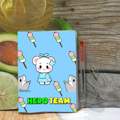 Sổ tay Hero Team nhân vật Simmy( tặng kèm bút viết)