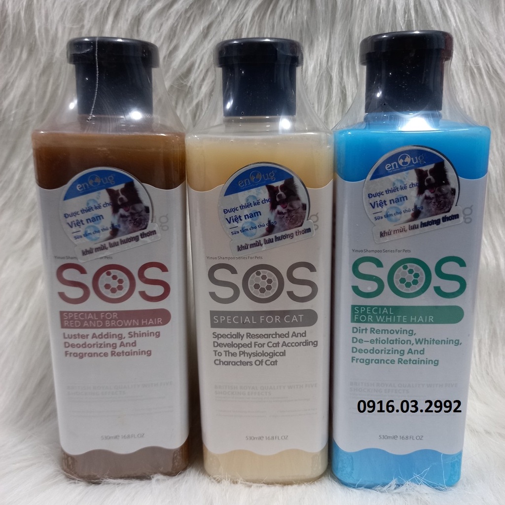 [Mã PET50 giảm 10% - tối đa 50K đơn 250K] Sữa tắm SOS cho chó mèo, Sữa tắm SOS khử mùi hôi lưu hương thơm