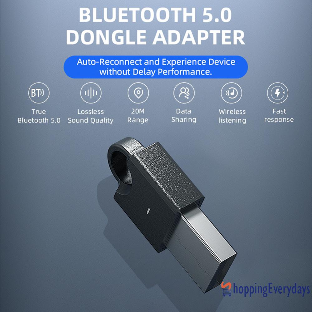 【sv】 Xfanic B108 USB Mini Bluetooth 5.0 Dongle Bluetooth Adapter for PC Computer