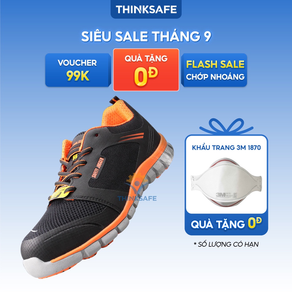Giày bảo hộ lao động cao cấp Jogger Ligero chống đinh siêu nhẹ, đệm khí nâng đỡ gót, Giầy thể thao, thời trang