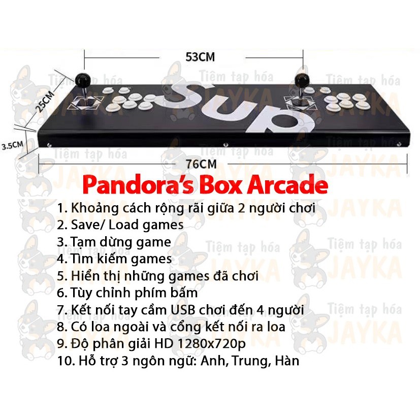 Máy Game Thùng PANDORA Box Arcade 7000 games | Game thùng 8x 9x - Trở về tuổi thơ | BigBuy360 - bigbuy360.vn
