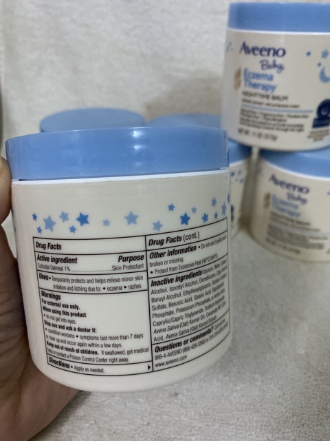 [Hàng Mỹ Bay Air] Kem trị chàm, lác sữa Aveeno Eczema therapy 312gram.