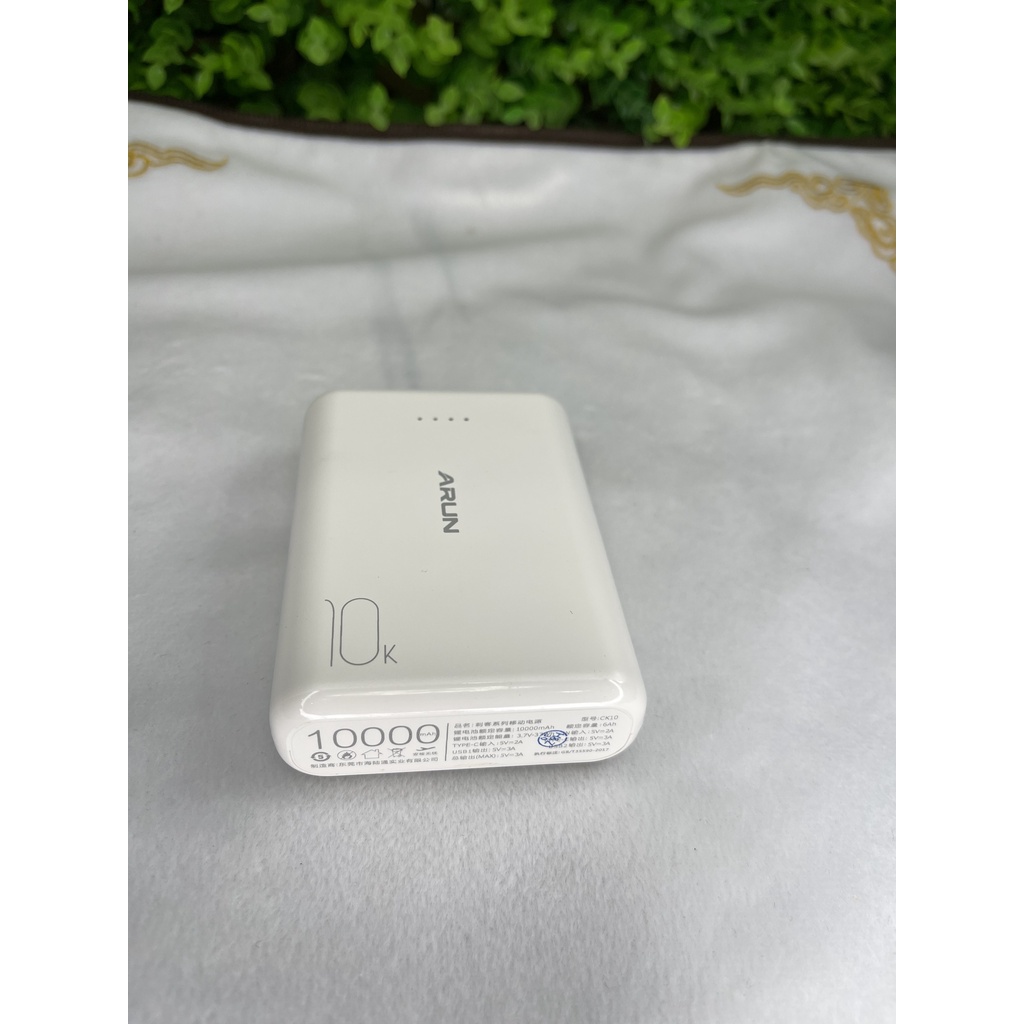 Sạc Dự Phòng Mini Arun CK10 10000mAh 3.0A Sạc Bền Dùng Tiện Lợi Thời Gian Sạc Lâu, Thiết Kế Nhẹ Nhàng Thanh Lịch