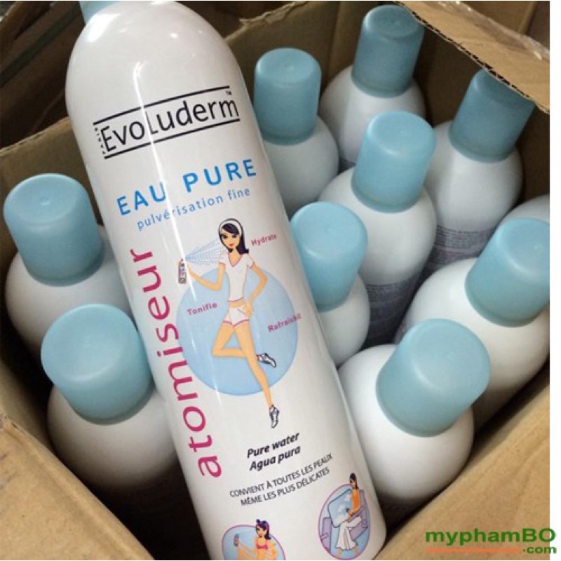 xịt khoáng evoluderm 150ml