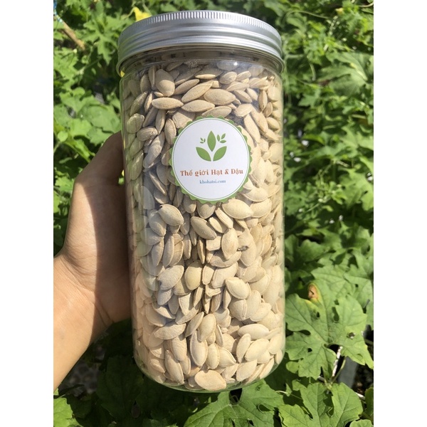 Hũ 500g bí ngô rang tay-FREESHIP-hạt bí ta rang tay