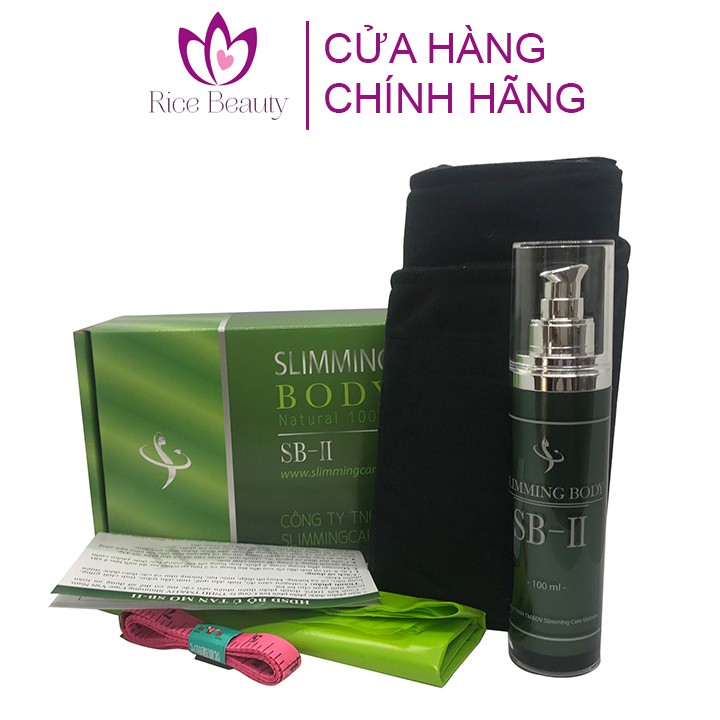 Bộ Ủ Nóng Tan Mỡ Slimming Body 2, Đai Nịt Quấn Nóng Thải Mỡ Thừa, Thon Gọn Eo SB-II Lấy Lại Vóc Dáng 1 Bộ - Rice Beauty