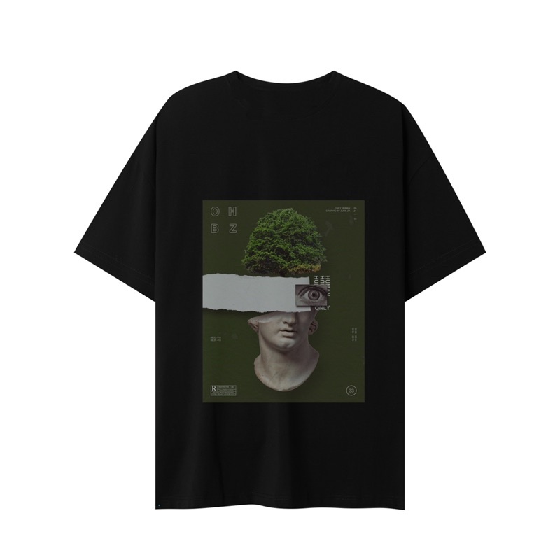 Áo thun nam nữ thiết kế ONLY HUMAN TEE form rộng cotton tay ngắn - ZUNE.ZX