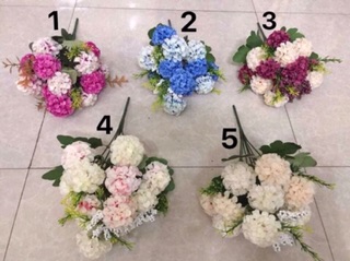 Cành hoa cẩm tú cầu - hoa vải lụa cao cấp.