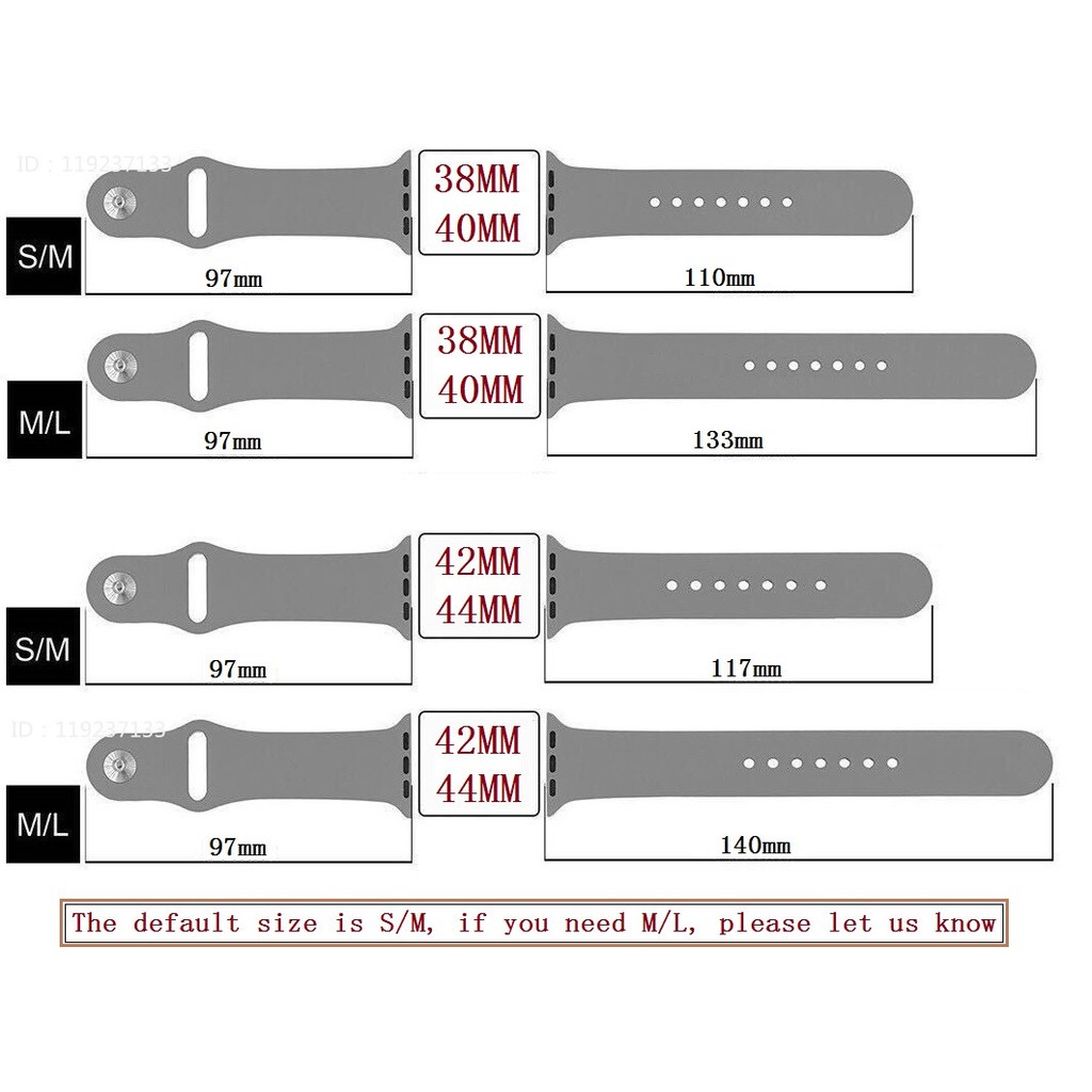 Dây đeo silicone mềm cho đồng hồ thông minh Apple Watch 38/40mm 42/44mm - iWatch Series SE 6/5/4/3/2/1