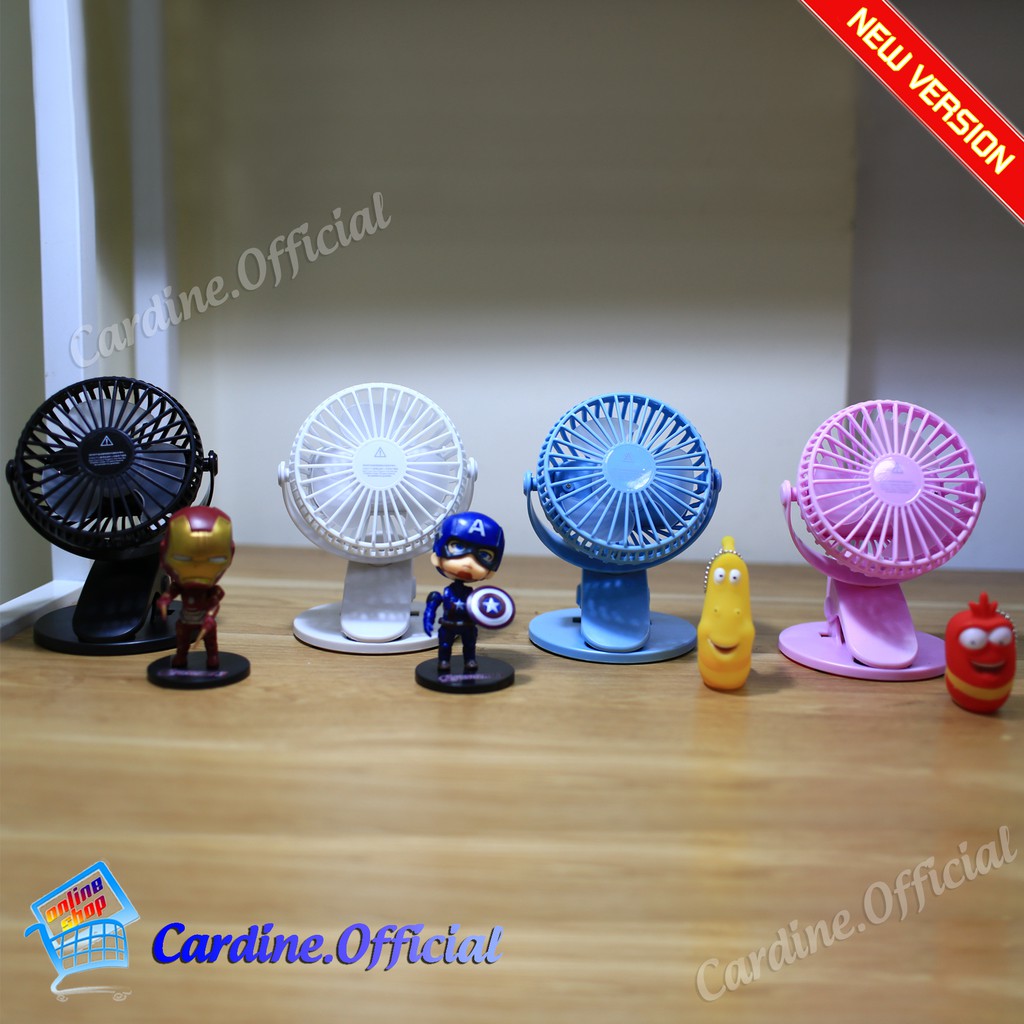 Quạt mini tích điện kẹp bàn có đế thăng bằng 360 độ siêu mát Cardine Store Pin Khủng 1200mAh | BigBuy360 - bigbuy360.vn