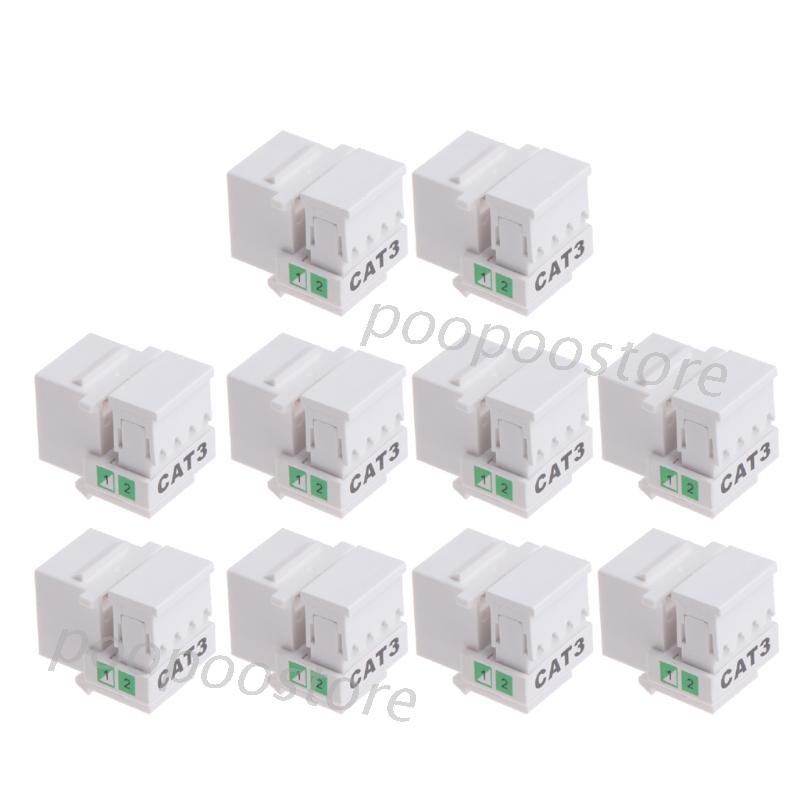 Set 10 Mô Đun Chuyển Đổi Rj11 Cat3 Chuyên Dụng