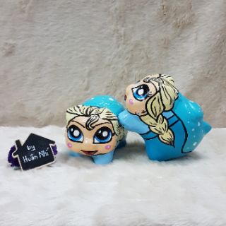 Heo đất handmade - Nữ hoàng Elsa