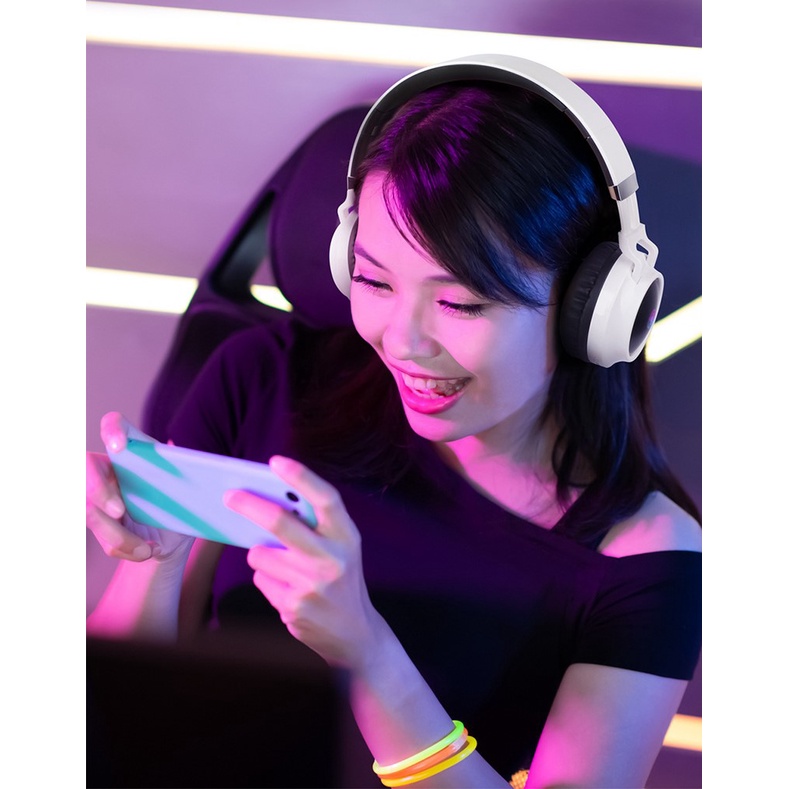 Tai Nghe/Headphone Chụp Tai Bluetooth 5.0 Nam Nữ Âm Bass Mạnh Mẽ Có Mic Hàng Cao Cấp Kiểu Dáng Sành Điệu
