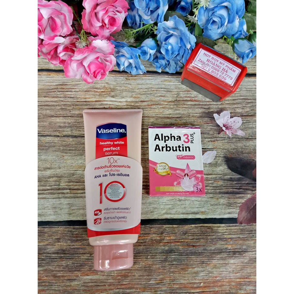 kem dưỡng VASELINE 50x 320ml Hàng Hot Hit bên Thái siêu dưỡng trắng và make up