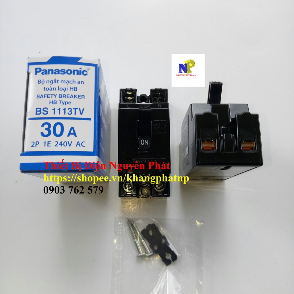 [PANASONIC] Cầu Dao An Toàn (Aptomat) CB Cóc Đen