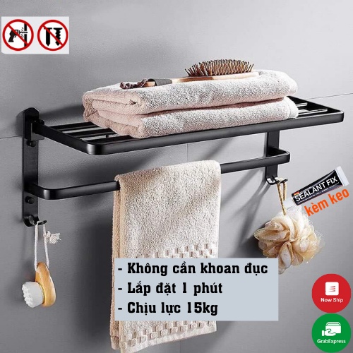 Kệ Nhà Tắm Kệ Để Đồ Phòng Tắm Dán Tường Inox Không Gỉ Moda.H