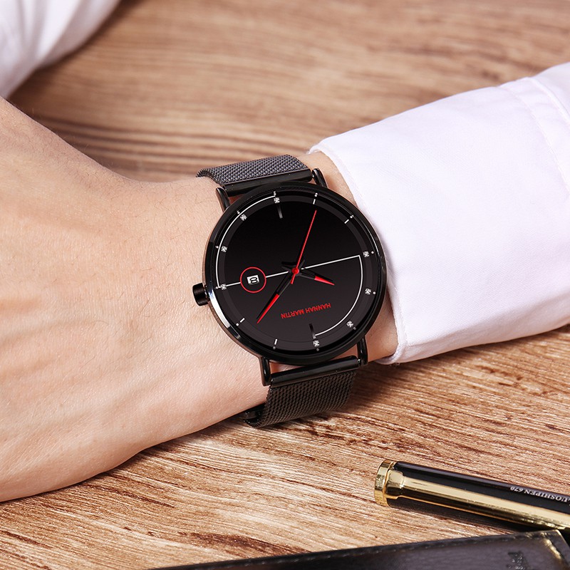 Đồng Hồ Nam Hannah Martin Chính hãng - Đẳng Cấp - Model hm-10101 - dây thép không gỉ | BigBuy360 - bigbuy360.vn