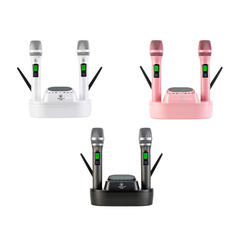 Micro không dây 12SE VINAKTV (Pin sạc không dây, tự ngắt, Cảm biến gia tốc - Hát siêu nhẹ, chống hú - Giống hình 100% )