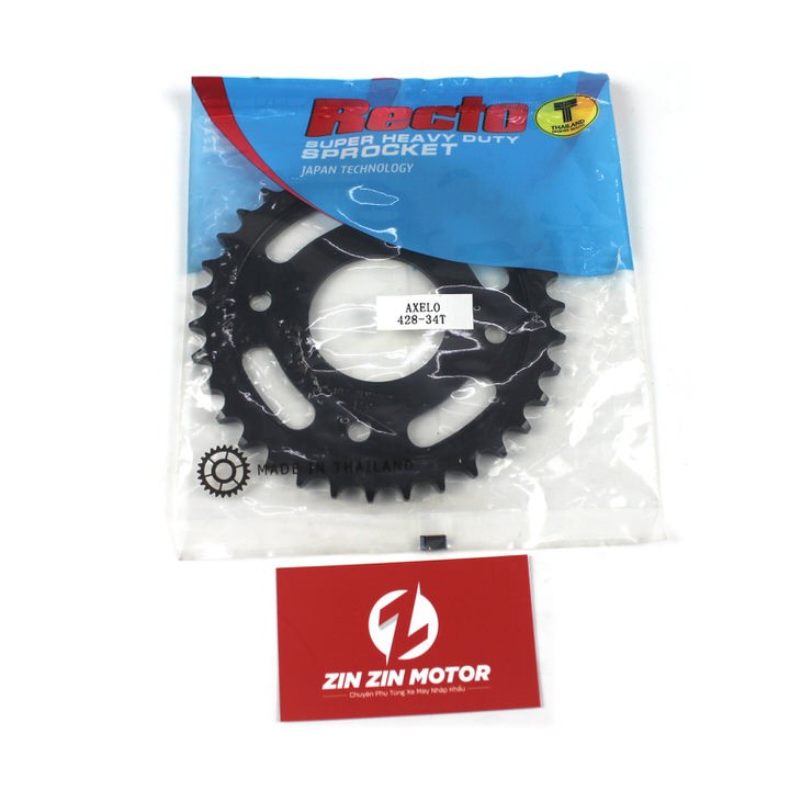 Dĩa Recto 34T - Axelo 125 - D34-AXE-RTO - ZIN ZIN MOTOR