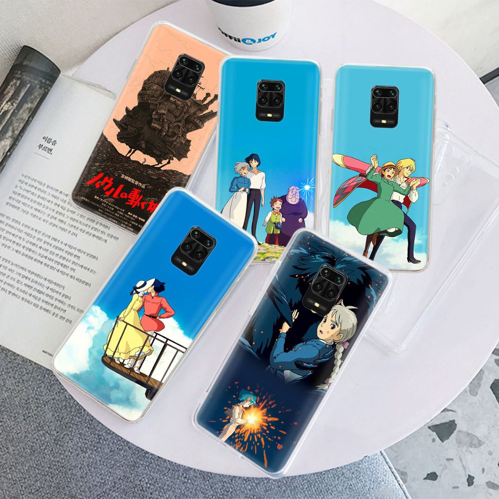 Ốp Điện Thoại Trong Suốt Hình Howl 's Moving Castle Cho Xiaomi Redmi Note 9 Power Se Pro Max 9s 9c 9a Lite Blackshark 2 3 Tr144