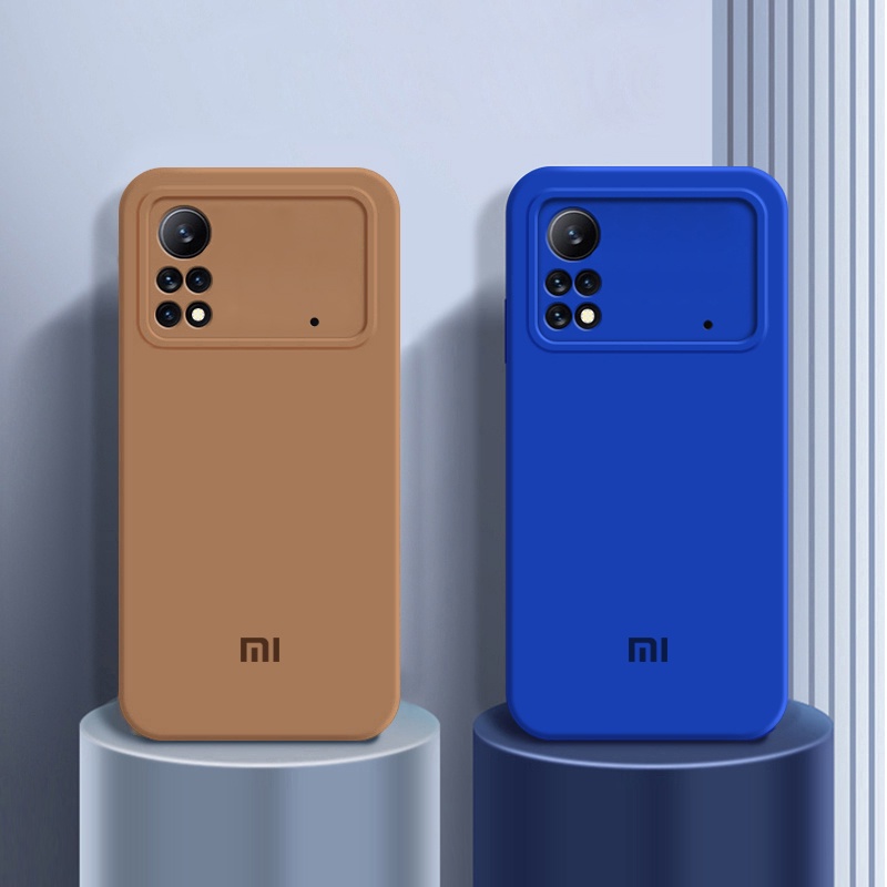 Ốp Điện Thoại Silicon Dẻo Màu Trơn Thời Trang Cho Xiaomi Poco X4 Pro X5 F4 GT 5G Poco C40 C50 M5 M4 Pro 4G