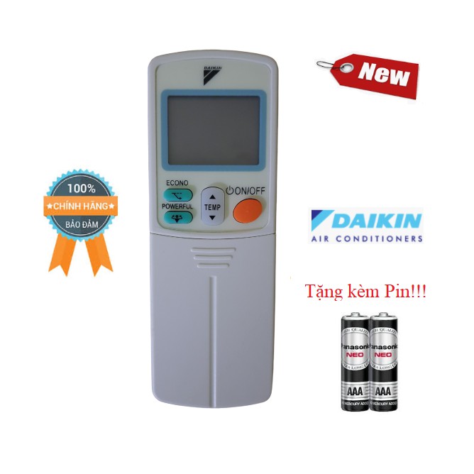 [Mã ELFLASH5 giảm 20K đơn 50K] Điều khiển điều hòa Daikin Inverter- Hàng mới chính hãng 100% Tặng kèm Pin