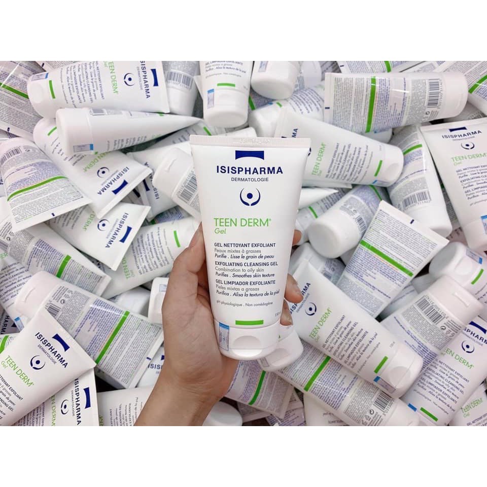✅  Gel Rửa Mặt Giảm Nhờn & Mụn Isis Pharma Teen Derm Gel Pháp 40ml, 150ml