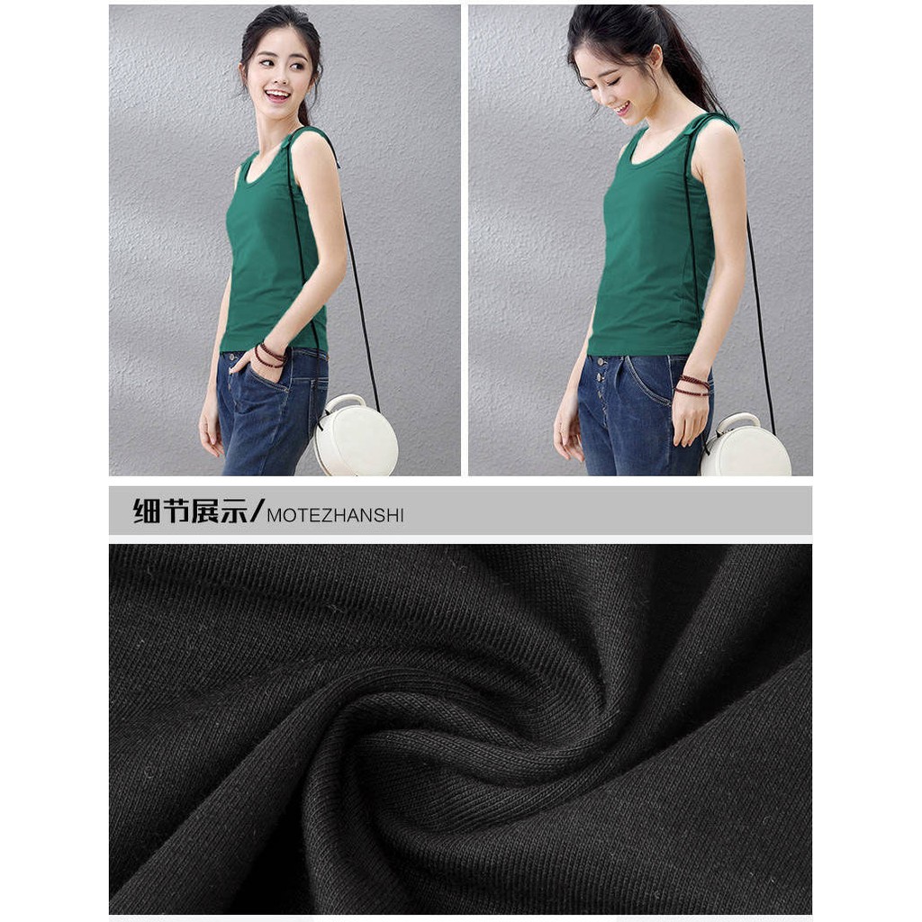 Áo sát nách CHOOBE dáng ôm cotton mịn không đệm có độ co giãn tốt điều chỉnh được cao cấp cho nữ | BigBuy360 - bigbuy360.vn