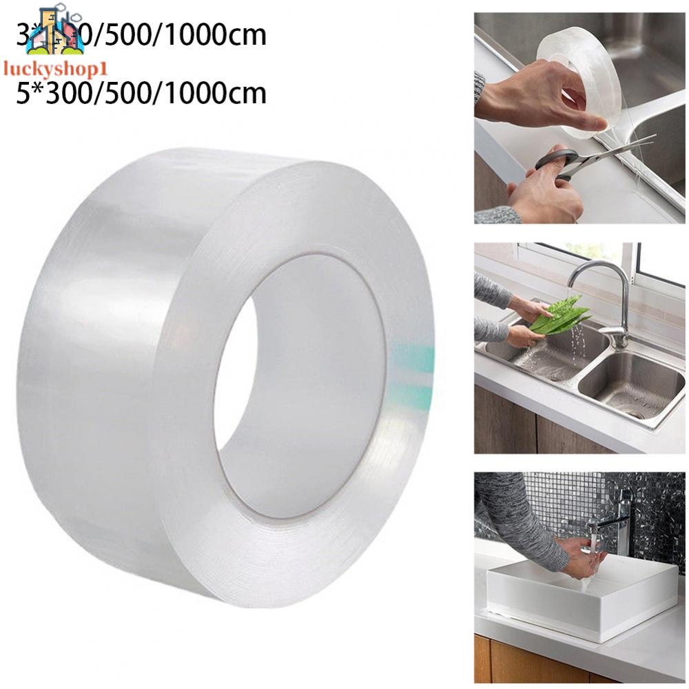 ❤❤❤(Hot products for family life)1pc Transparent Bath Wall Kitchen White Tape Self-Adhesive useful durable Sealing strip