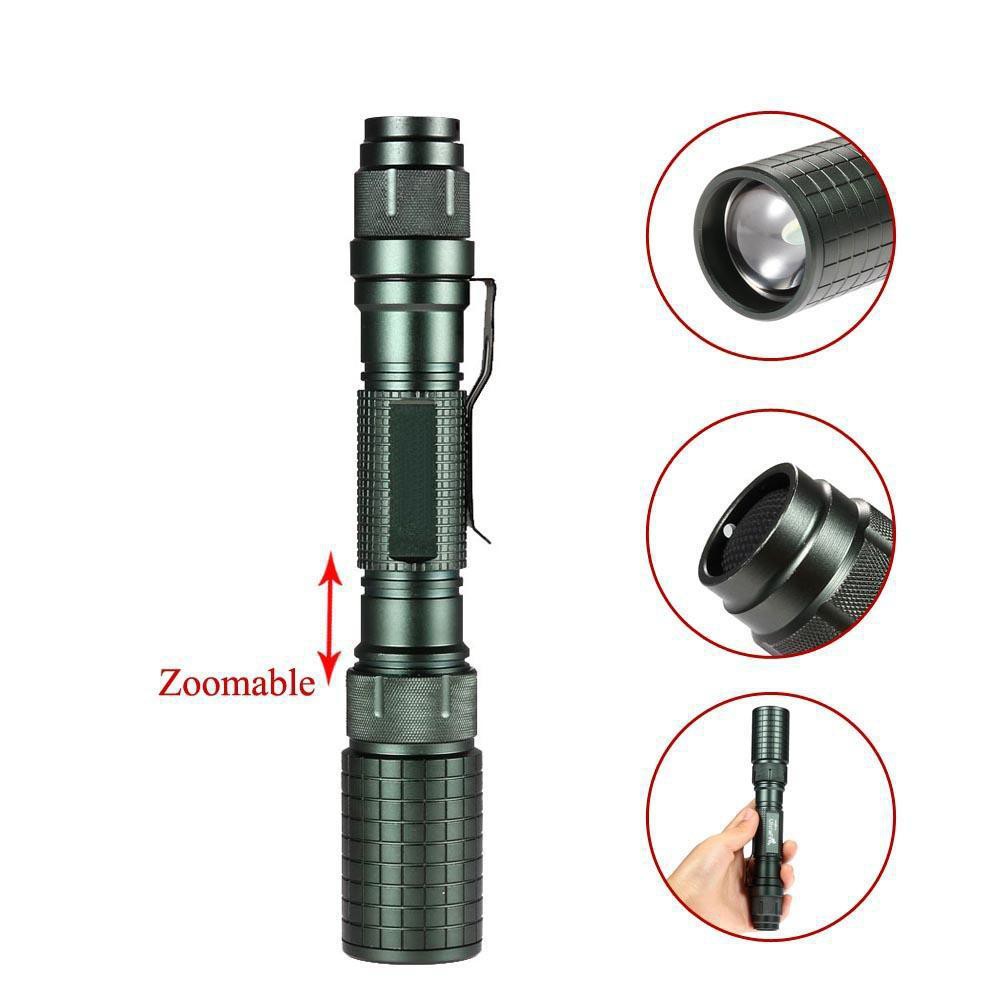 Đèn pin bỏ túi có đèn LED CREE XML T6 ánh sáng 8000Lm kèm pin