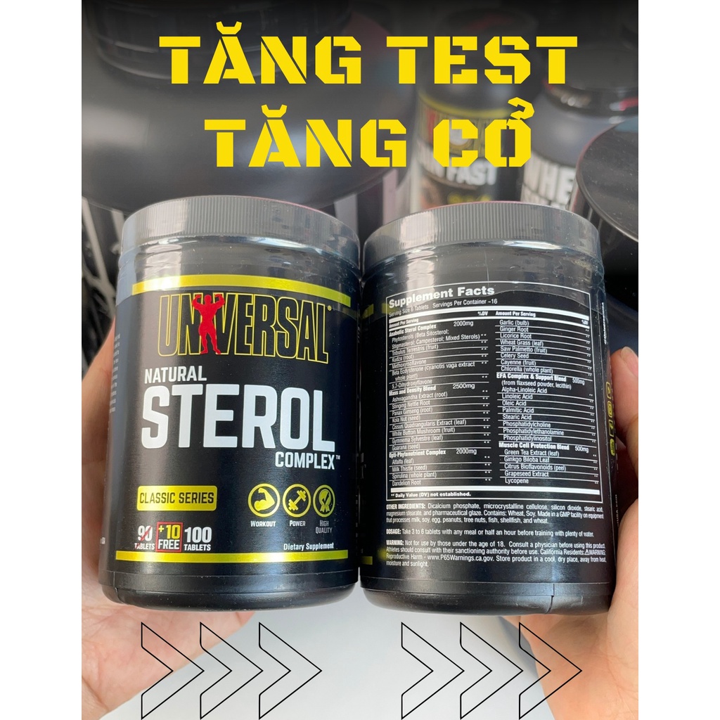 Natural Sterol Complex, hỗ trợ tăng khối lượng cơ bắp