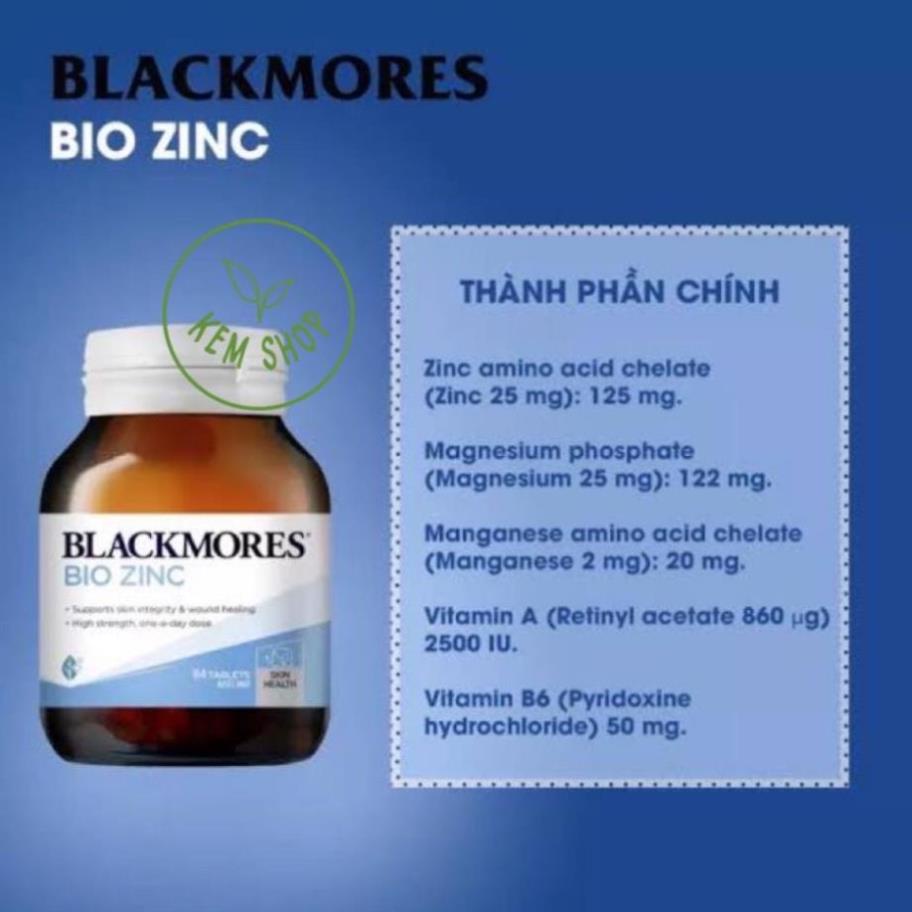 Blackmores Bio Zinc - Viên uống bổ sung kẽm tự nhiên 84 viên