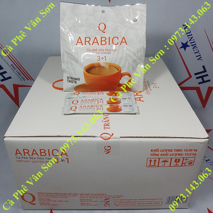 05 bịch cà phê sữa Arabica Trần Quang 480g (24 gói dài * 20g)