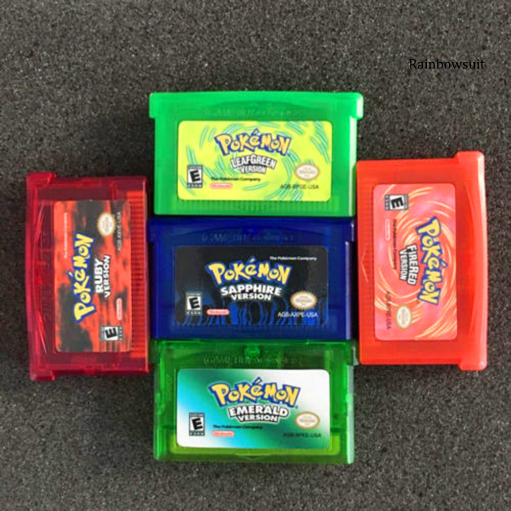 Thẻ Game Pokemon Rb- Sapphire / Fire Red / Leaf / Ruby / Ruby Cho Gba