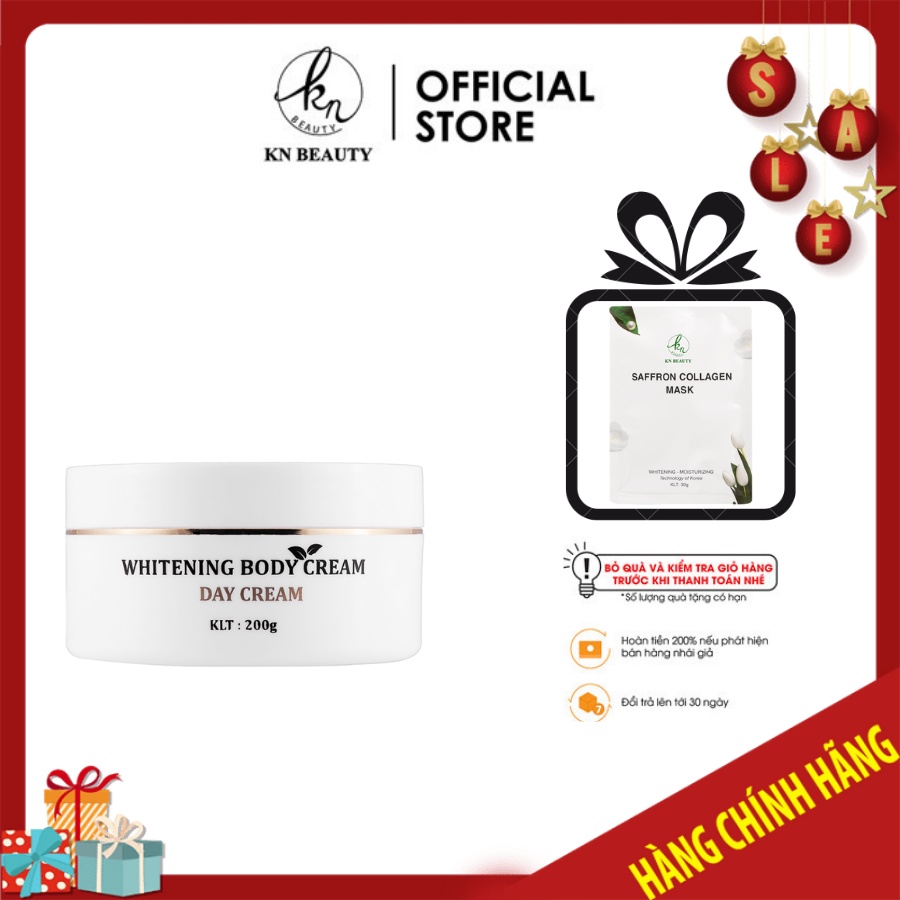 [CHÍNH HÃNG 🎁 TẶNG MẶT NẠ] Kem Dưỡng Da Body Ngày Đêm - KN Beauty Whitening Body Cream 200gr