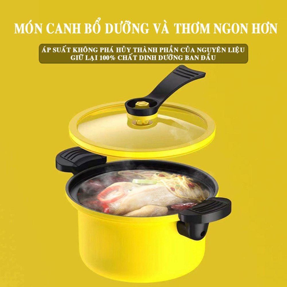 Nồi Áp Suất Đa Năng 3.5L Chống Dính, Tiện Lợi, Phù Hợp Mọi Gia Đình, Dùng Với Mọi Loại Bếp, Kiểu Dáng Hàn Quốc