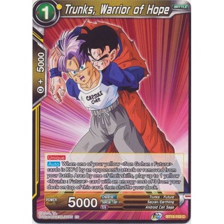 Thẻ bài Dragonball - TCG - Trunks, Warrior of Hope / BT13-103'