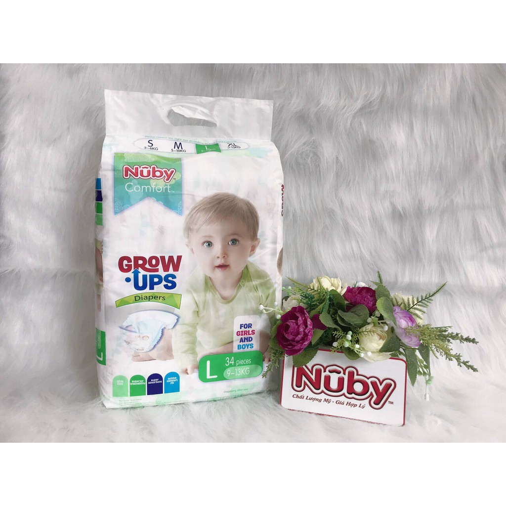 Tã/Bỉm Nuby Chính Hãng size M48/L46/XL44