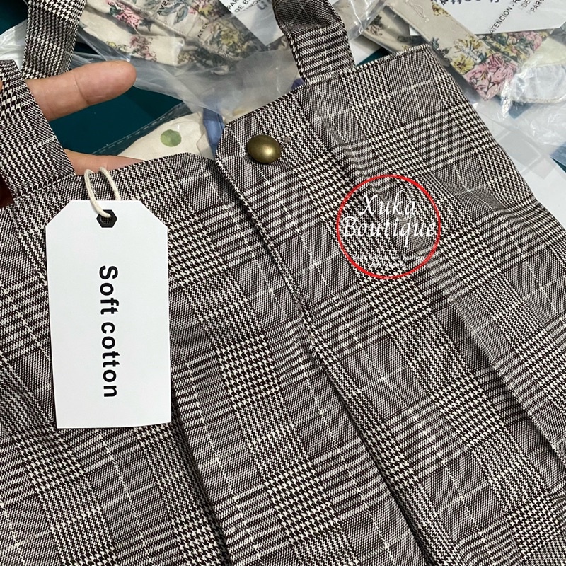 Quần Yếm Vải Cạp Cao SOFT COTTON Cao Cấp 2022 Quần Yếm Vải Bé Gái