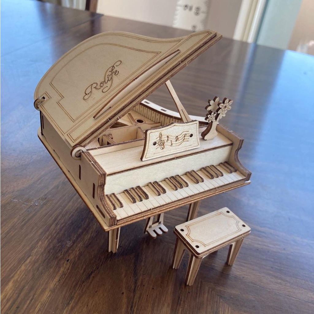 Mô Hình Gỗ 3D Lắp Ráp ROBOTIME Đàn Grand Piano TG402