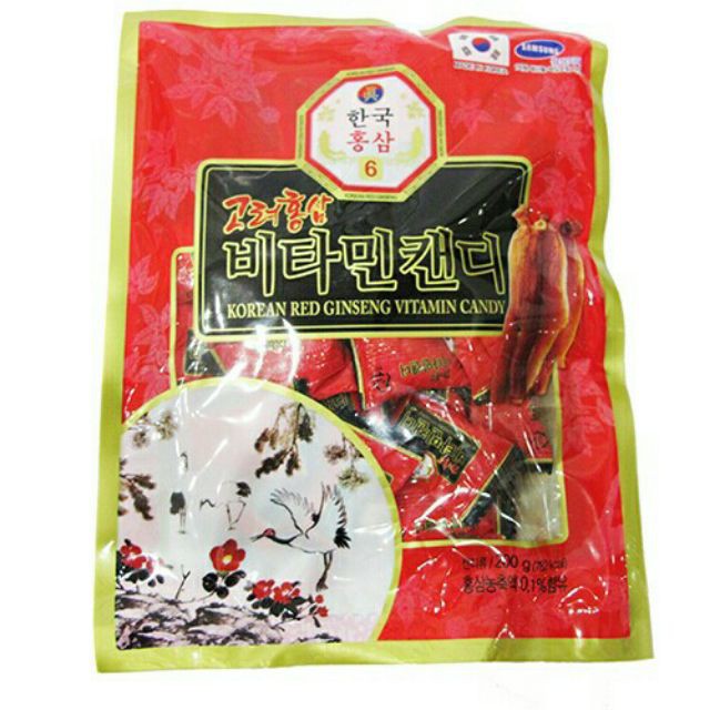 Kẹo sâm đỏ Korea gói 200mg