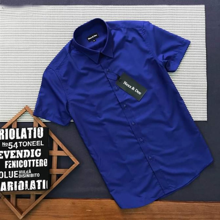 Áo sơ mi nam tay ngắn Nexx&Dee công sở trắng vải cotton lụa cao cấp ( nhiều màu) NS023 | BigBuy360 - bigbuy360.vn